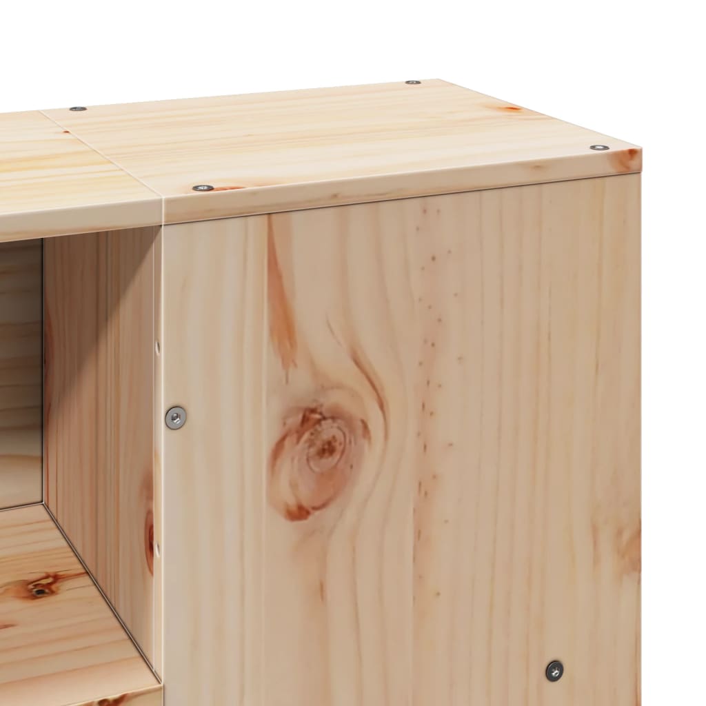 Letto Libreria senza Materasso 135x190 cm in Legno di Pino | homemem39