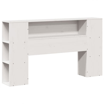 Letto Libreria senza Materasso Bianco 135x190 cm Legno di Pino