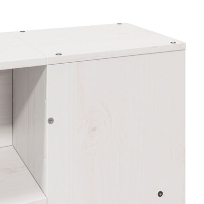 Letto Libreria senza Materasso Bianco 120x200 cm Legno di Pino