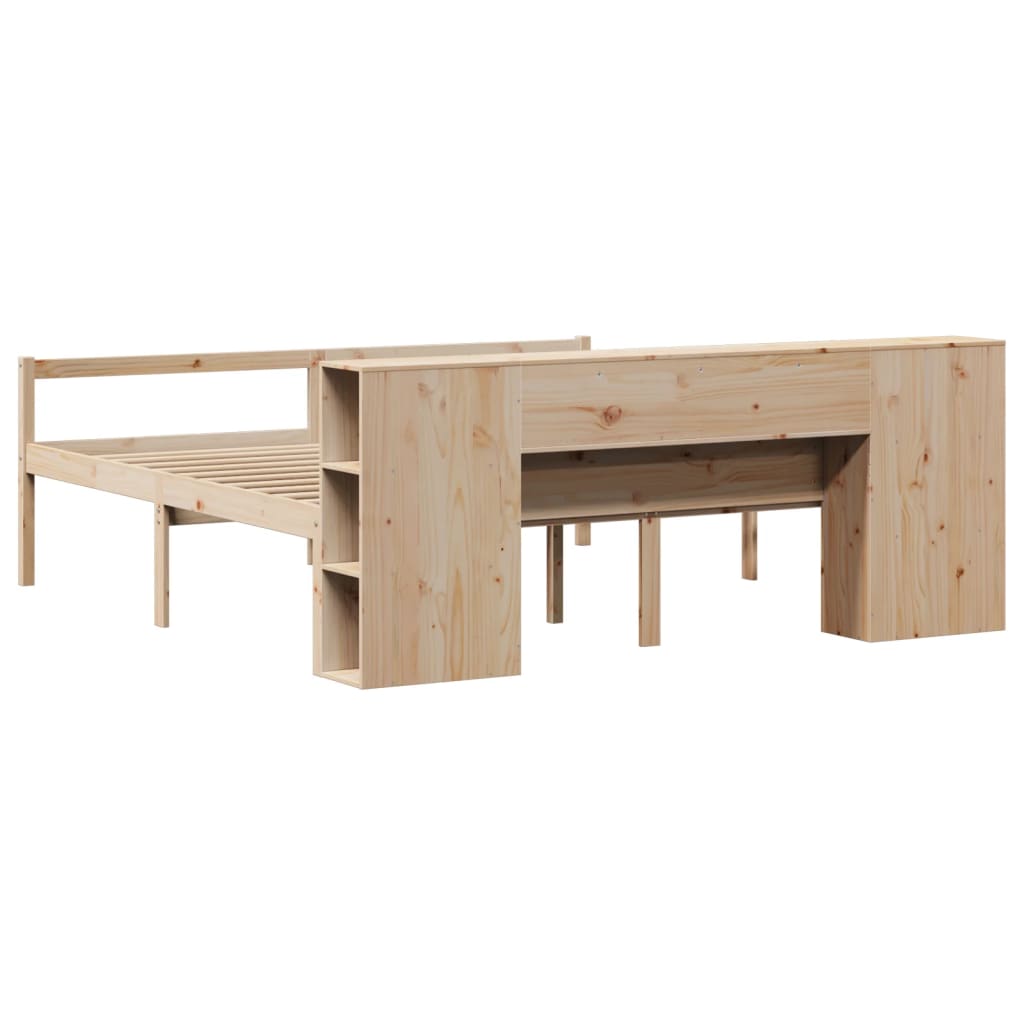 Letto Libreria senza Materasso 180x200 cm in Legno di Pino