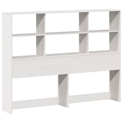 Letto Libreria senza Materasso Bianco 135x190 cm Legno di Pino