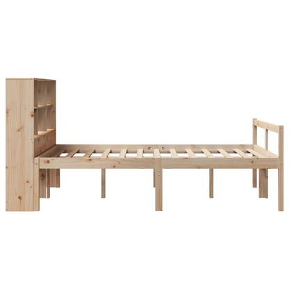 Letto Libreria senza Materasso 120x200cm Legno Massello di Pino