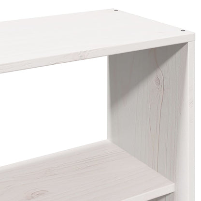 Letto Libreria senza Materasso Bianco 150x200 cm Legno di Pino