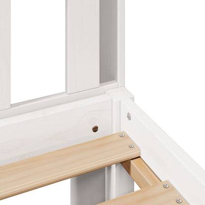 Letto con Libreria senza Materasso 75x190 cm in Legno Pino