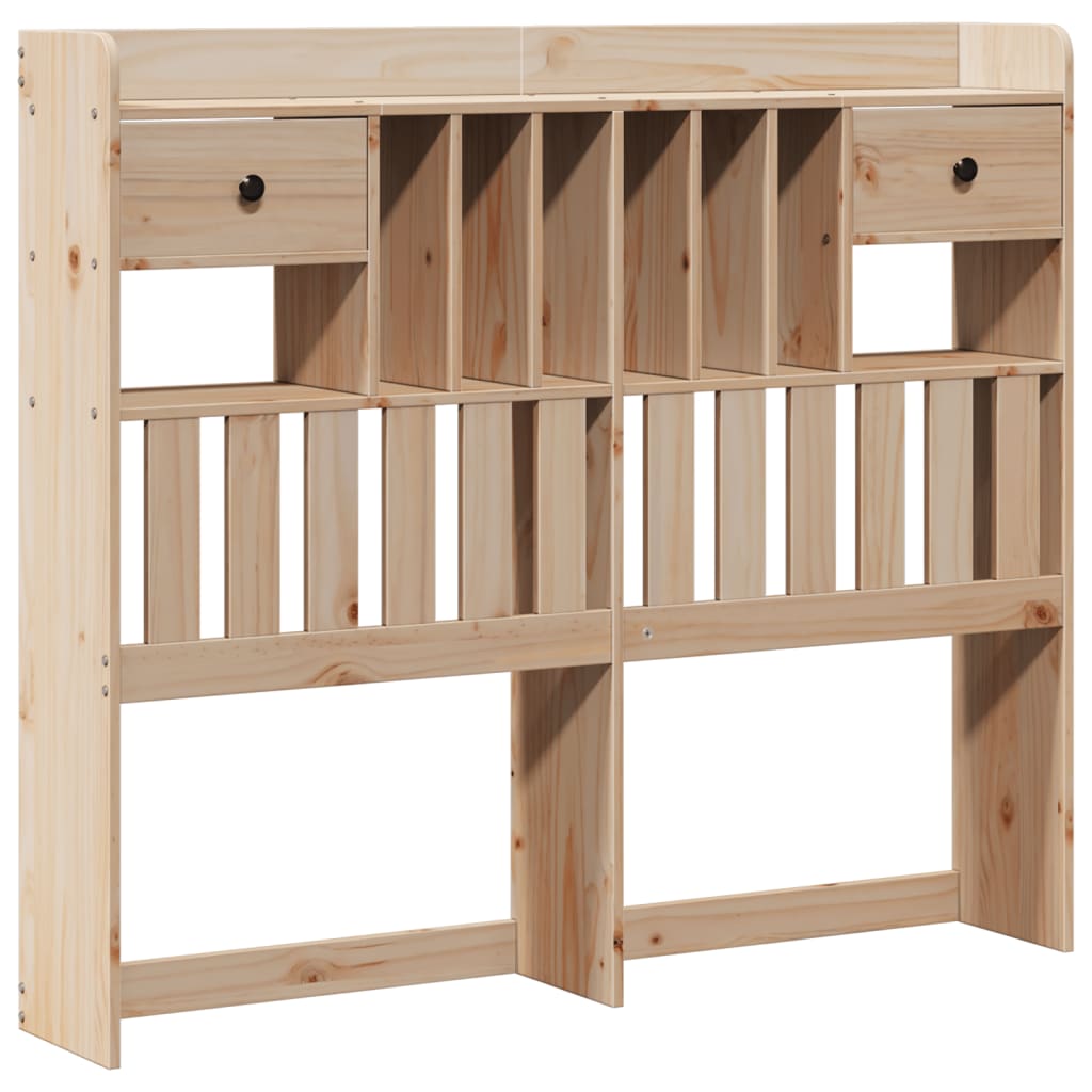 Letto Libreria senza Materasso 135x190 cm in Legno di Pino | homemem39