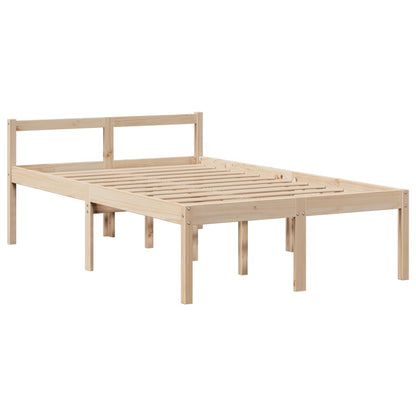 Letto Libreria senza Materasso 135x190 cm in Legno di Pino | homemem39
