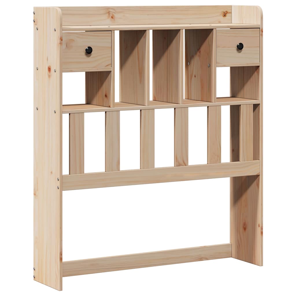 Letto Libreria senza Materasso 90x200 cm Legno Massello Pino | homemem39