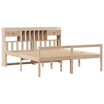 Letto Libreria senza Materasso 180x200 cm in Legno di Pino