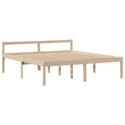 Letto Libreria senza Materasso 180x200 cm in Legno di Pino