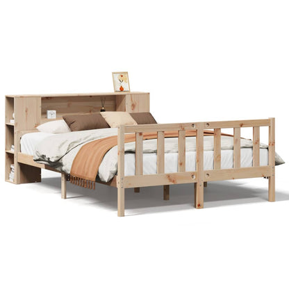 Letto Libreria senza Materasso 120x190cm Legno Massello di Pino - homemem39