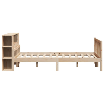 Letto Libreria senza Materasso 120x190cm Legno Massello di Pino - homemem39