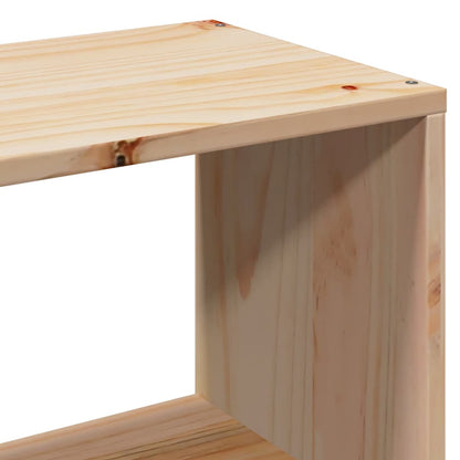 Letto Libreria senza Materasso 90x190 cm Legno Massello Pino