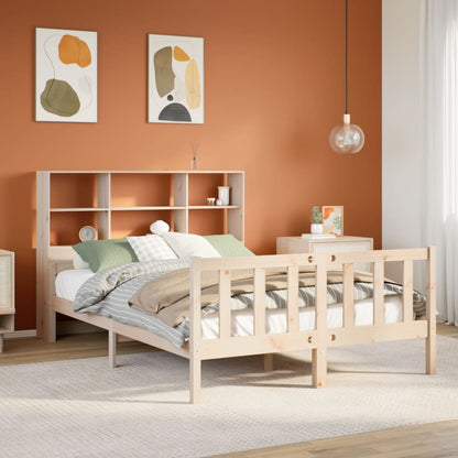 Letto Libreria senza Materasso 120x190cm Legno Massello di Pino