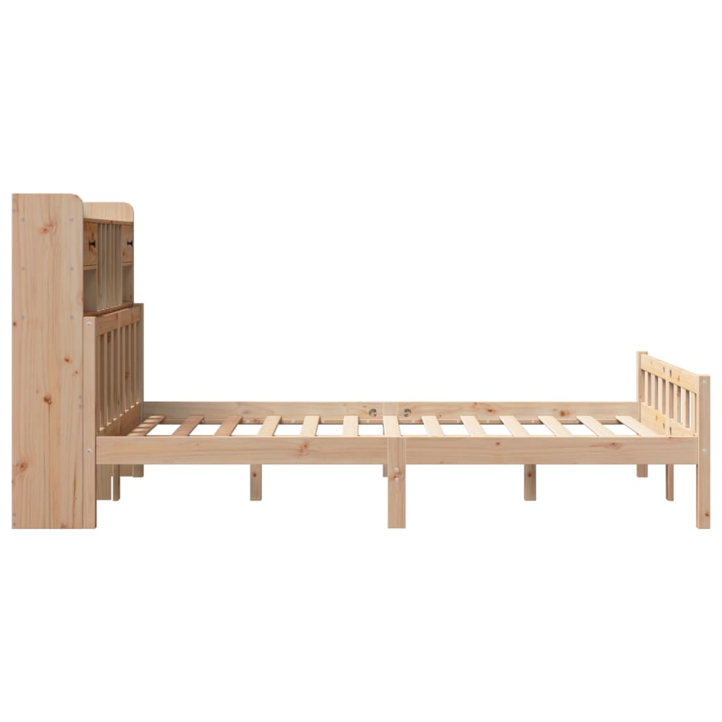 Letto Libreria senza Materasso 120x190cm Legno Massello di Pino