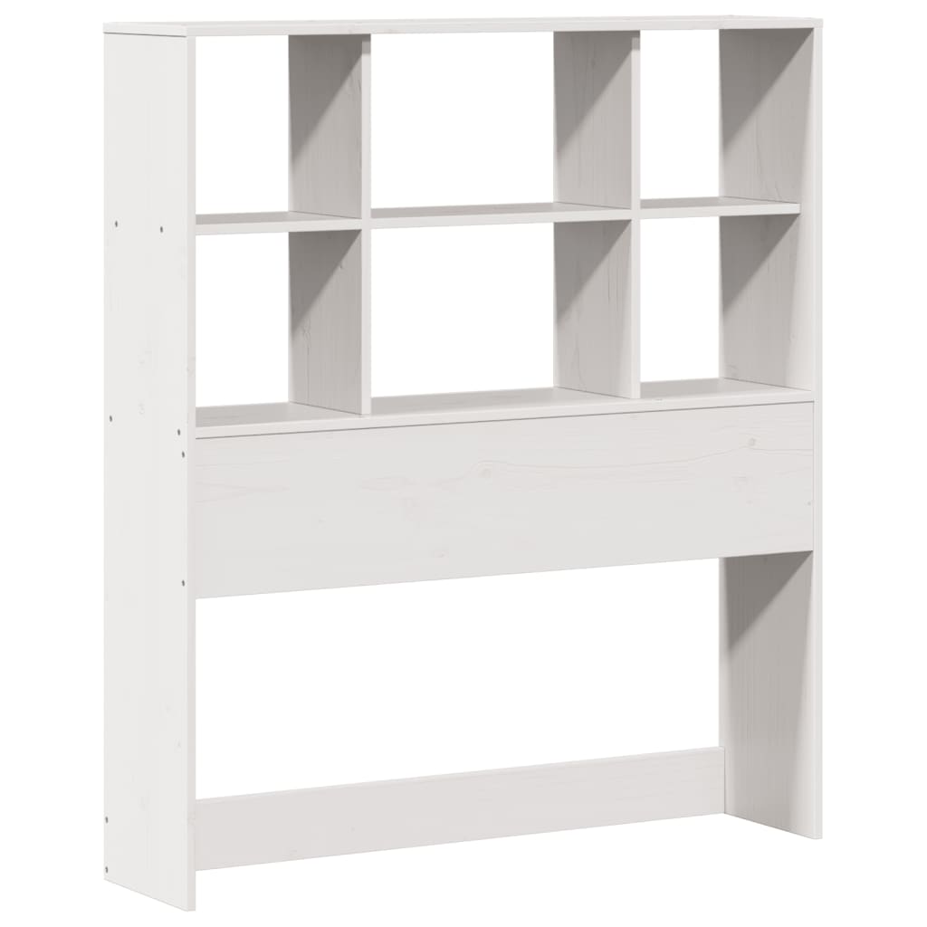 Letto Libreria senza Materasso Bianco 100x200 cm Legno di Pino