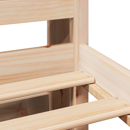 Letto Libreria senza Materasso 90x200 cm Legno Massello Pino - homemem39