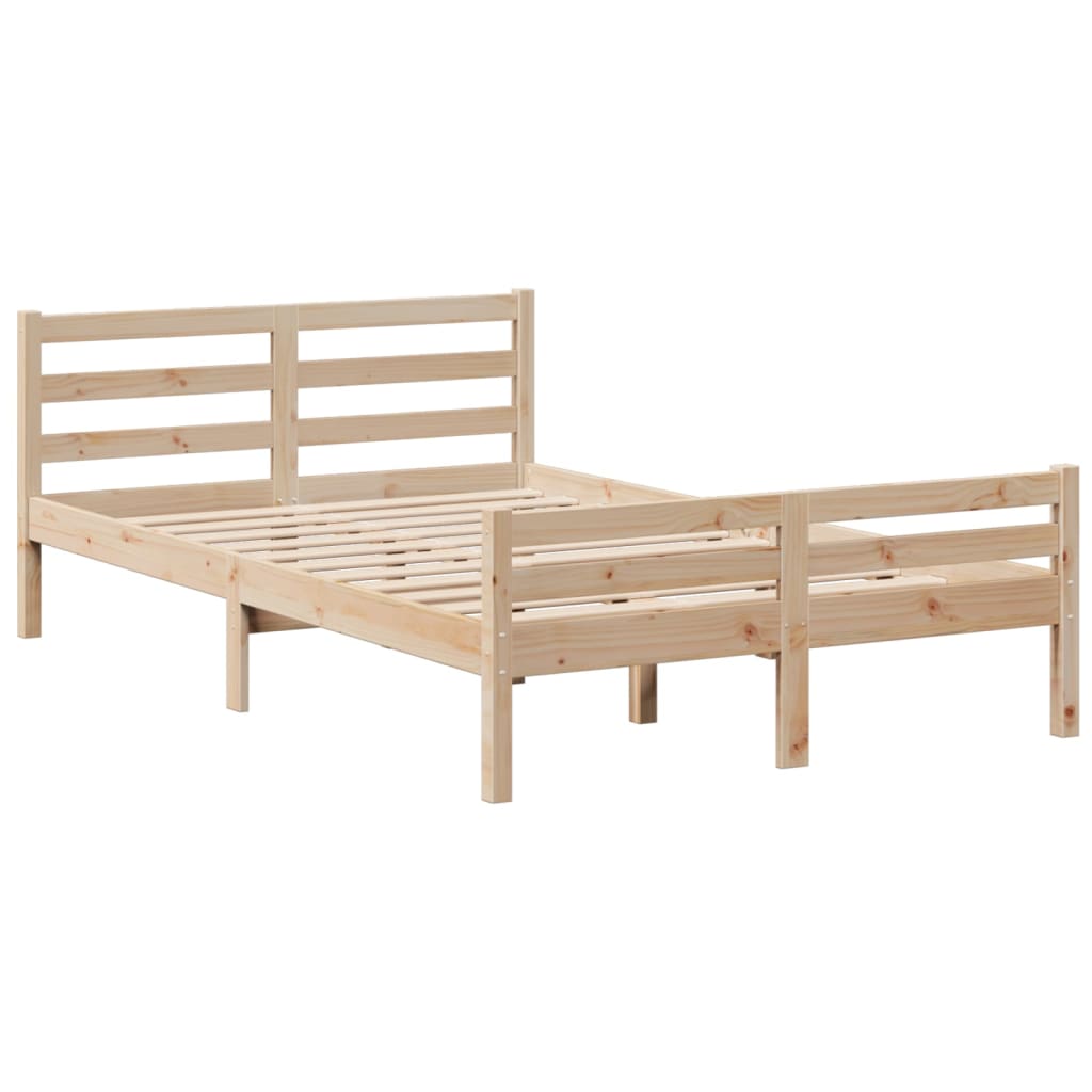 Letto Libreria senza Materasso 120x200cm Legno Massello di Pino