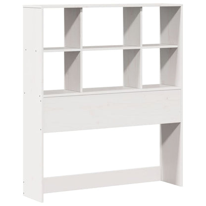 Letto Libreria senza Materasso Bianco 100x200 cm Legno di Pino