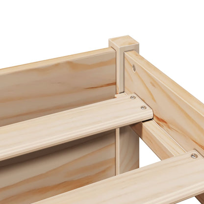 Letto Libreria senza Materasso 120x200cm Legno Massello di Pino - homemem39