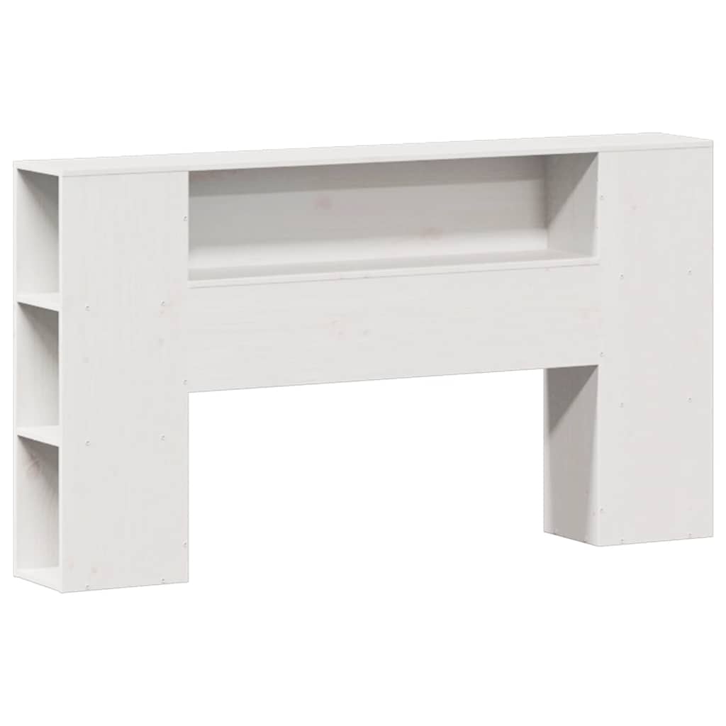 Letto Libreria senza Materasso Bianco 160x200 cm Legno di Pino - homemem39