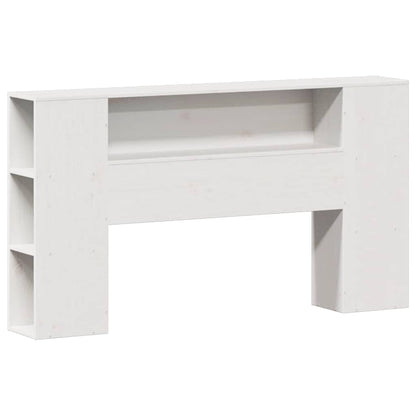 Letto Libreria senza Materasso Bianco 160x200 cm Legno di Pino - homemem39