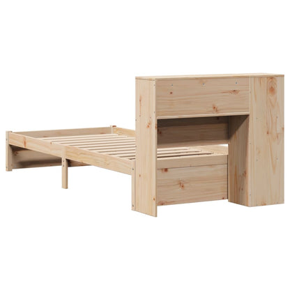 Letto Libreria senza Materasso 90x200 cm Legno Massello Pino - homemem39