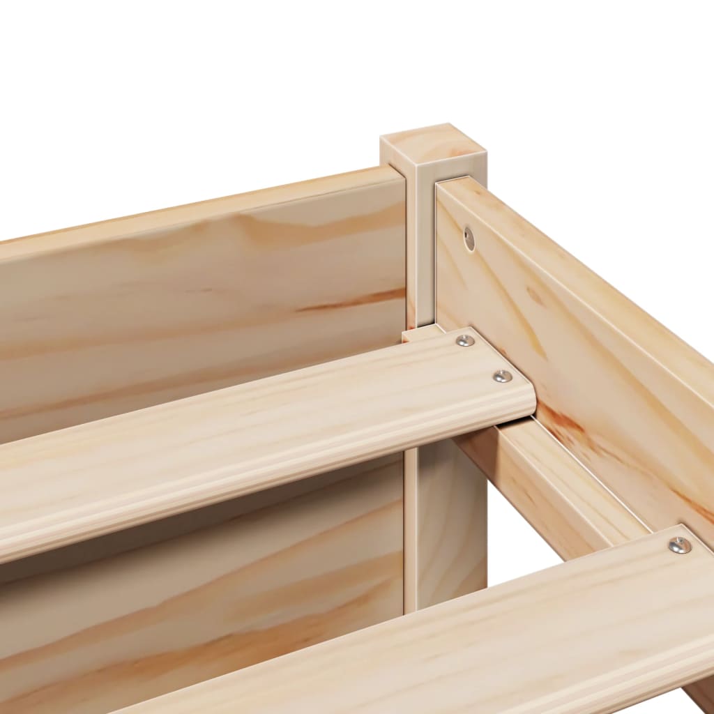 Letto Libreria senza Materasso 90x200 cm Legno Massello Pino - homemem39