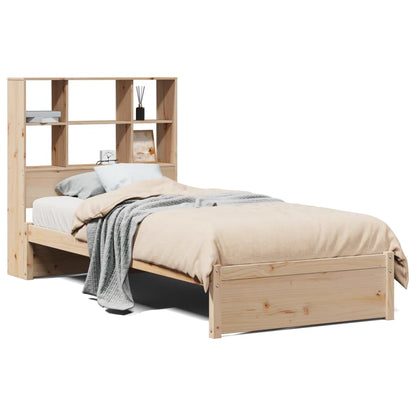 Letto Libreria senza Materasso 90x200 cm Legno Massello Pino - homemem39
