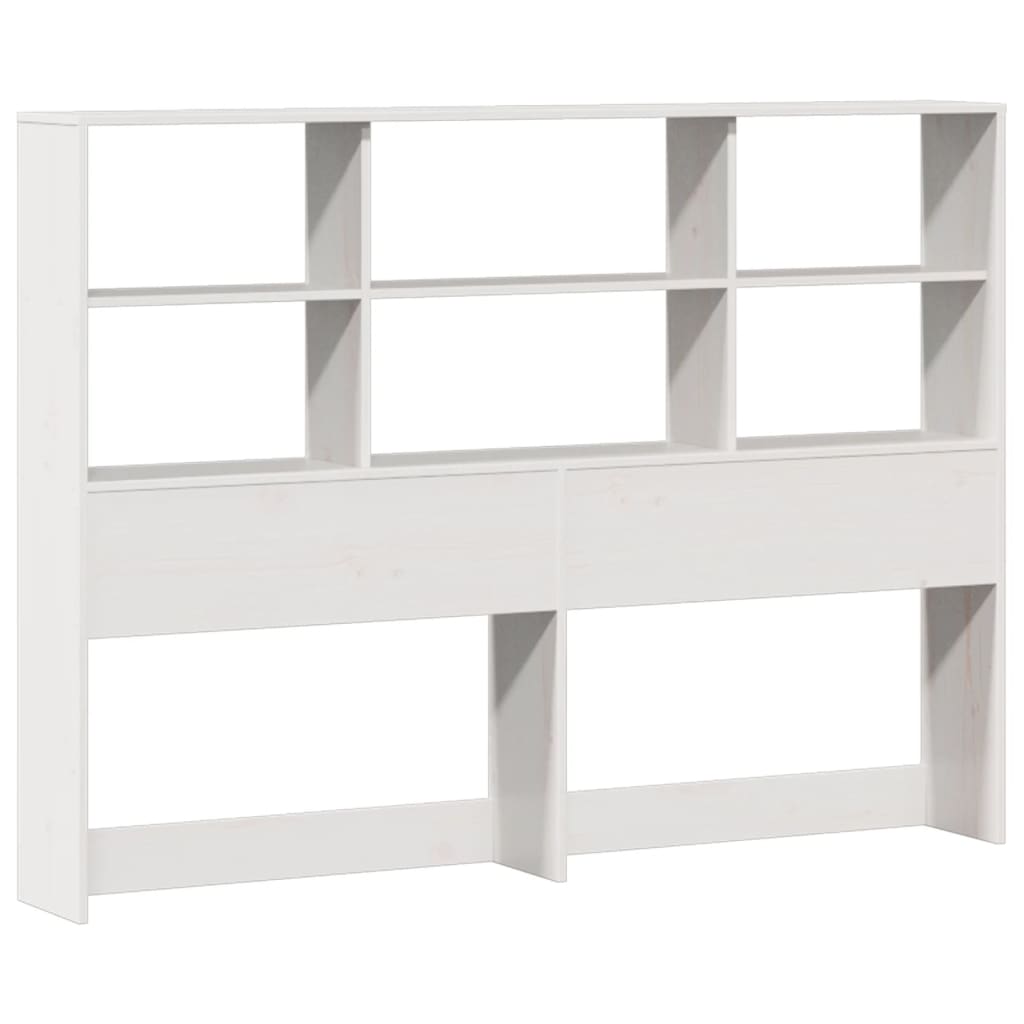 Letto Libreria senza Materasso Bianco 140x200 cm Legno di Pino - homemem39