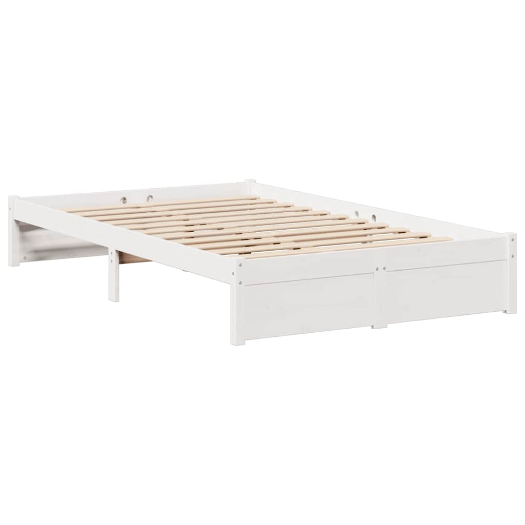 Letto Libreria senza Materasso Bianco 120x190 cm Legno di Pino