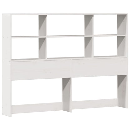 Letto Libreria senza Materasso Bianco 135x190 cm Legno di Pino