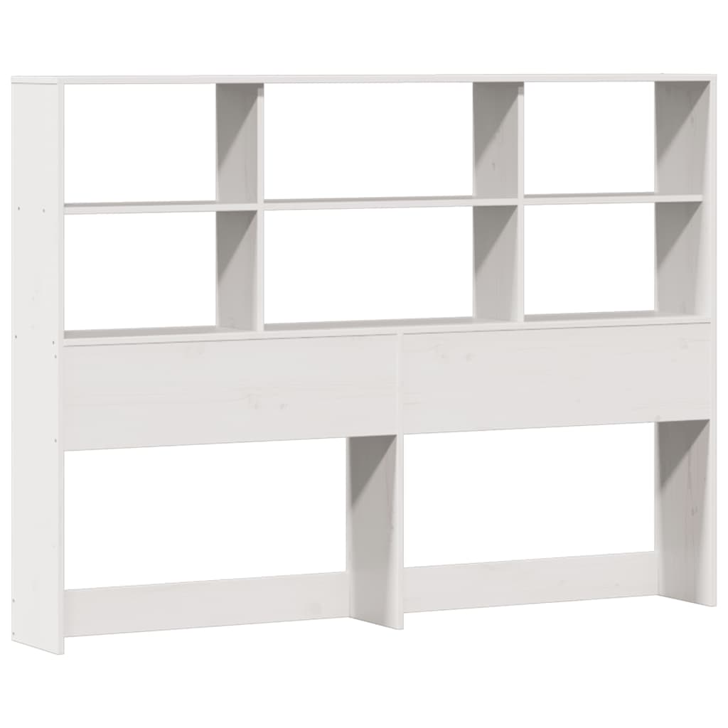 Letto Libreria senza Materasso Bianco 140x200 cm Legno di Pino