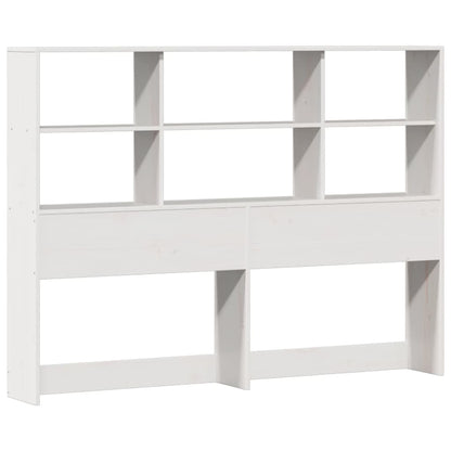 Letto Libreria senza Materasso Bianco 160x200 cm Legno di Pino