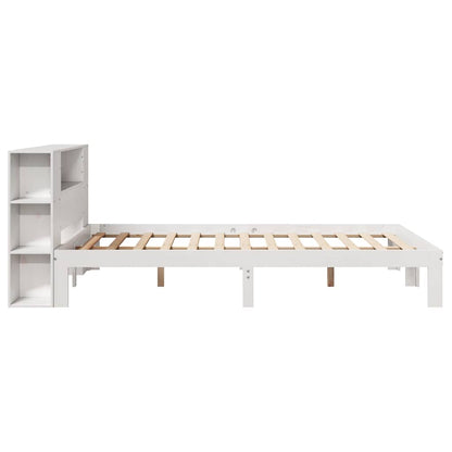 Letto Libreria senza Materasso Bianco 140x200 cm Legno di Pino - homemem39