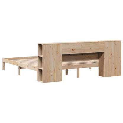 Letto Libreria senza Materasso 180x200 cm in Legno di Pino - homemem39