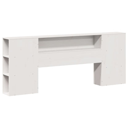 Letto Libreria senza Materasso Bianco 200x200 cm Legno di Pino - homemem39
