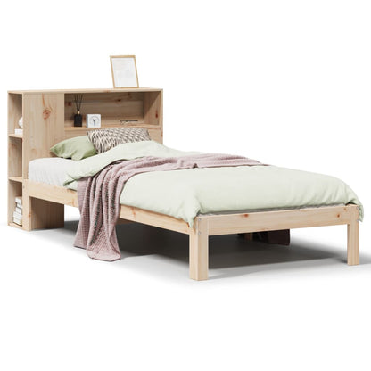 Letto Libreria senza Materasso 90x190 cm Legno Massello Pino - homemem39