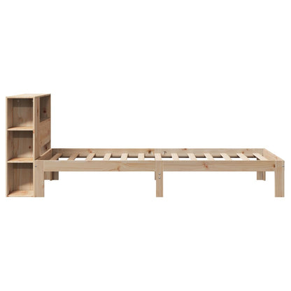Letto Libreria senza Materasso 90x190 cm Legno Massello Pino - homemem39