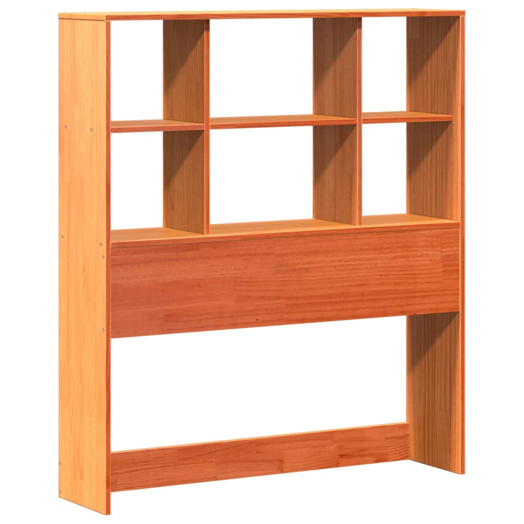Letto Libreria senza Materasso Marrone Cera 100x200 cm in Pino | homemem39