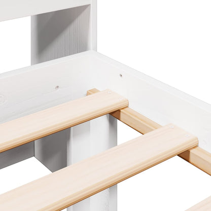 Letto con Libreria senza Materasso 75x190 cm in Legno Pino - homemem39