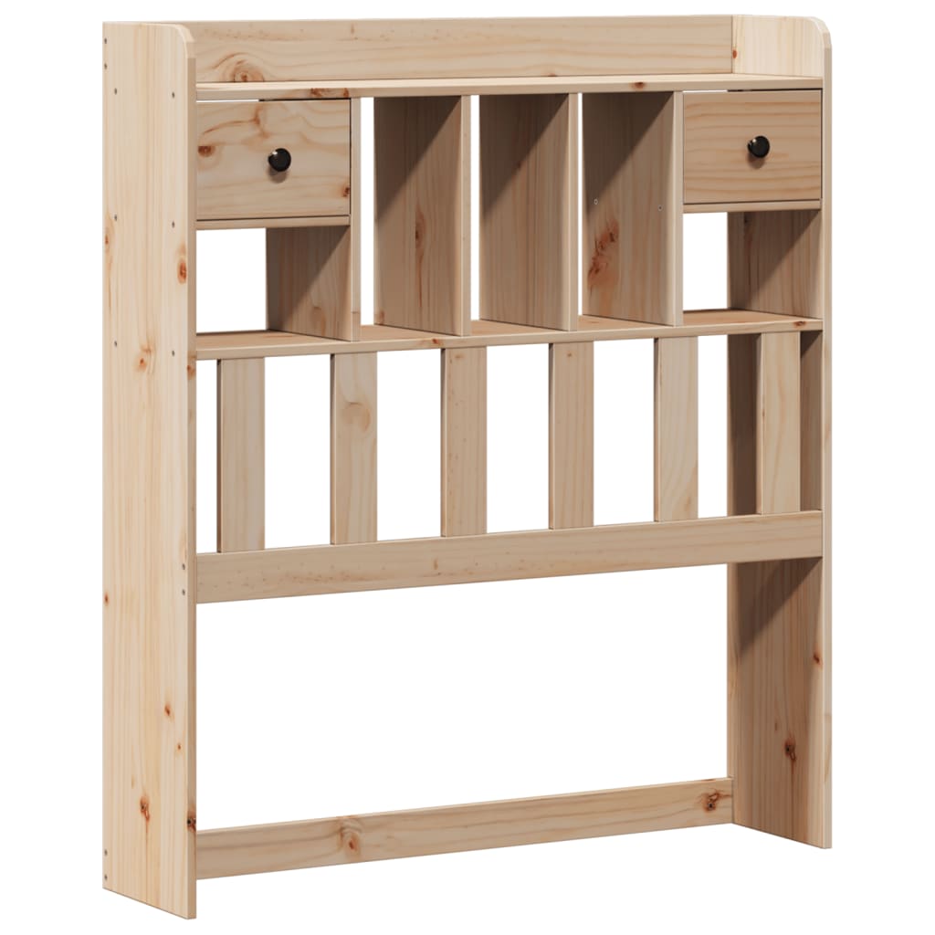 Letto Libreria senza Materasso 100x200 cm in Legno di Pino | homemem39