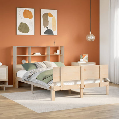 Letto Libreria senza Materasso 120x190 cm in Legno di Pino