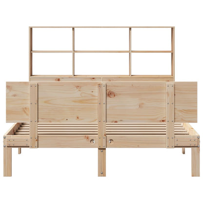 Letto Libreria senza Materasso 120x200cm Legno Massello di Pino