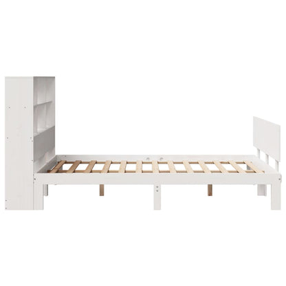 Letto Libreria senza Materasso Bianco 120x200 cm Legno di Pino - homemem39