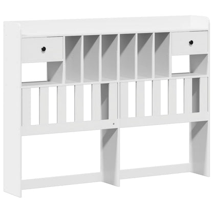 Letto Libreria senza Materasso Bianco 140x200 cm Legno di Pino