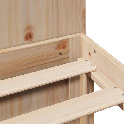 Letto Libreria senza Materasso 120x190 cm in Legno di Pino - homemem39