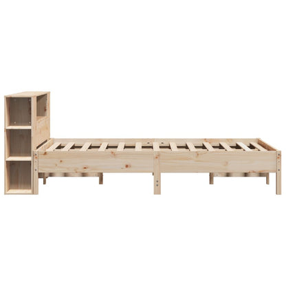 Letto Libreria senza Materasso 150x200 cm in Legno di Pino - homemem39