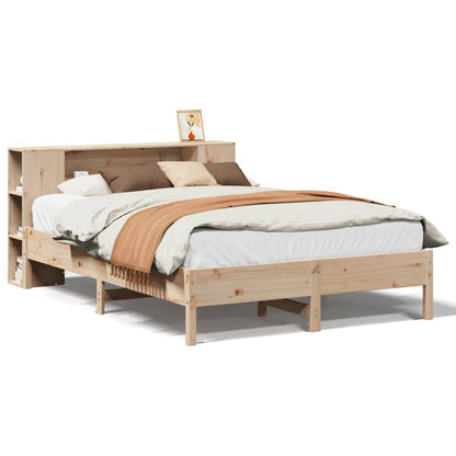 Letto Libreria senza Materasso 120x200cm Legno Massello di Pino - homemem39