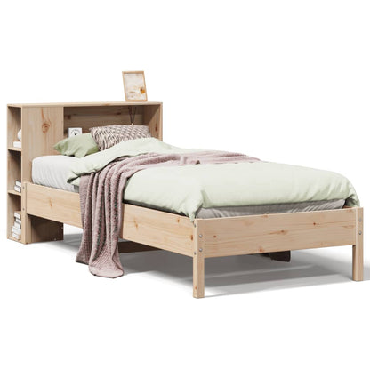 Letto Libreria senza Materasso 100x200 cm in Legno di Pino - homemem39