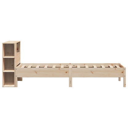Letto Libreria senza Materasso 100x200 cm in Legno di Pino - homemem39